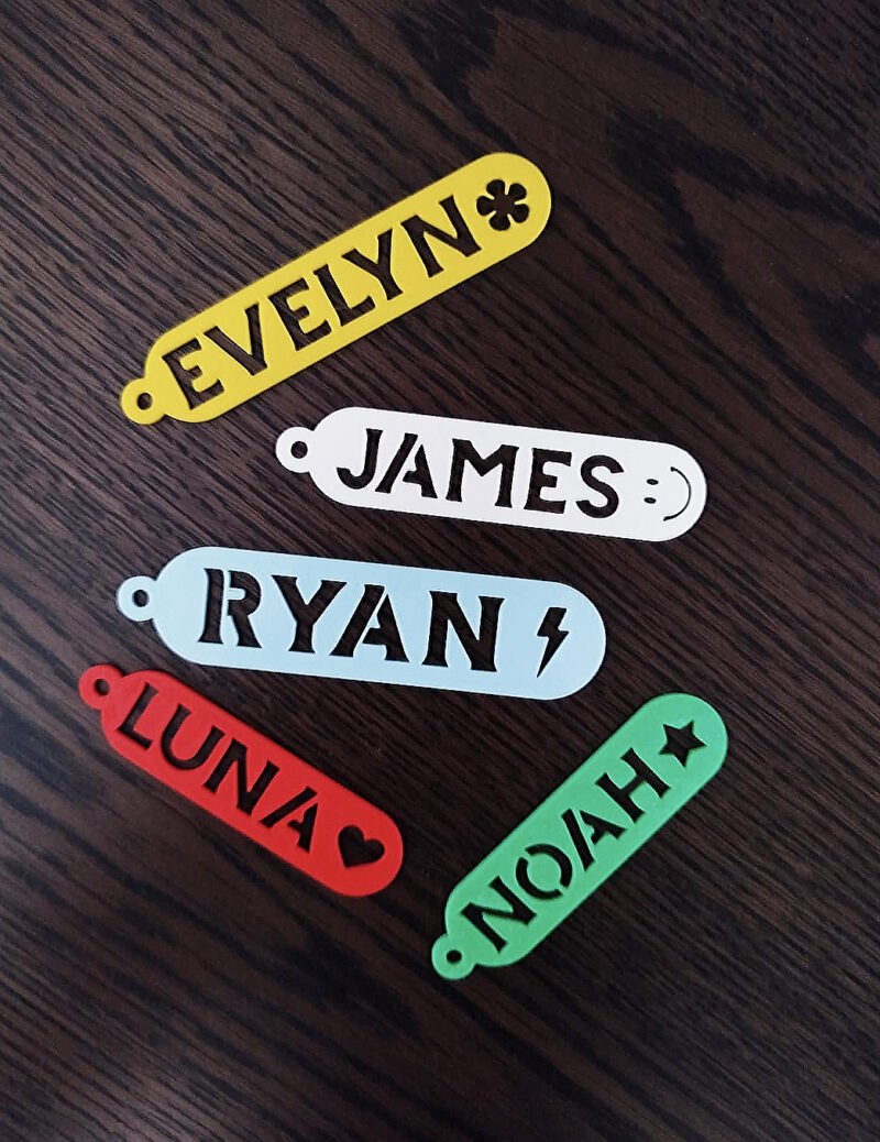 pill name tags