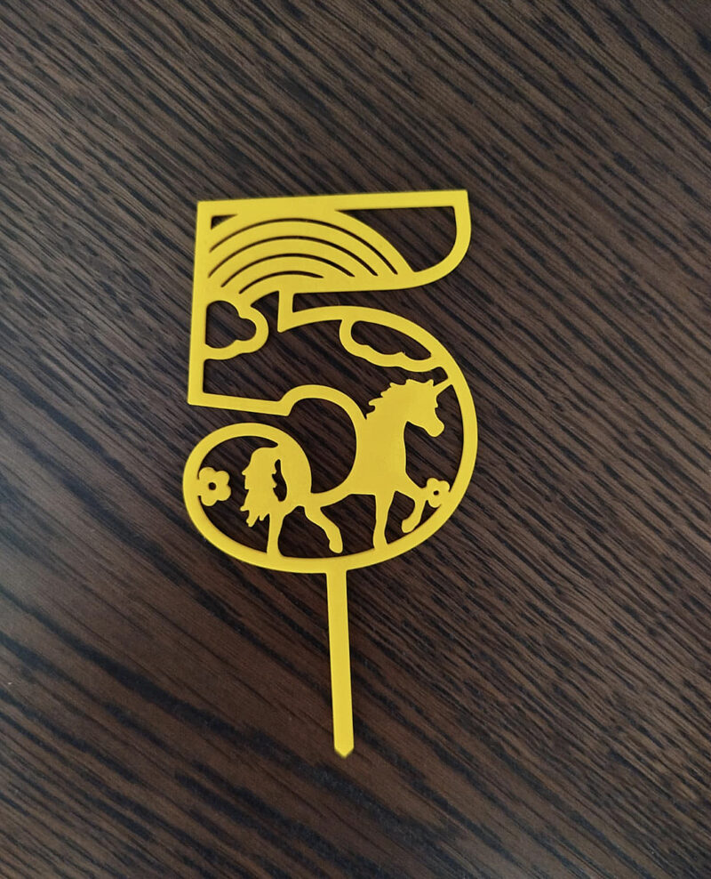 unicorn number topper