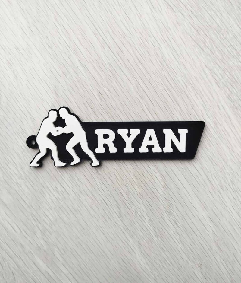 wrestling name tag