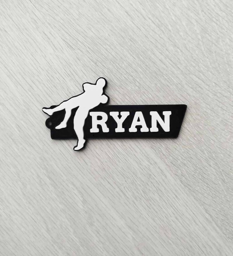 wrestling printed tag